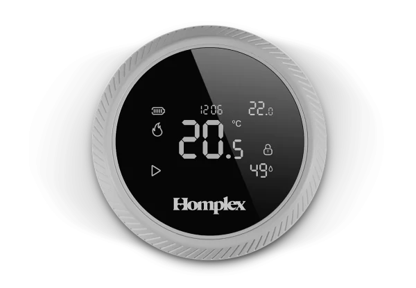 Homplex nx1 graphite gray termostat programabil control la distanta montaj perete din fata