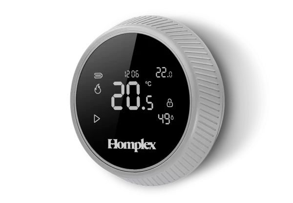 Homplex nx1 graphite gray termostat programabil control la distanta montaj perete lateral stanga